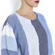 BEIGE label blue stripe linen mix TOP