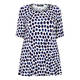 BEIGE LABEL STRETCH JERSEY FLARED TUNIC NAVY