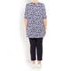 BEIGE LABEL STRETCH JERSEY FLARED TUNIC NAVY