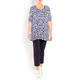 BEIGE LABEL STRETCH JERSEY FLARED TUNIC NAVY