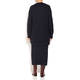 BEIGE LABEL NAVY KNITTED SWEATER AND RIBBED SKIRT