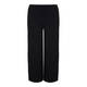 BEIGE BLACK WIDE LEG JERSEY PULL ON TROUSERS