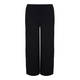 BEIGE BLACK WIDE LEG JERSEY PULL ON TROUSERS