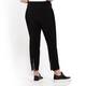 BEIGE BLACK TECHNOSTRETCH 3/4 LENGTH TROUSER ZIP HEM