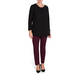 BEIGE LABEL PULL ON TECHNOSTRETCH TROUSER BURGUNDY
