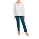 BEIGE PULL ON TECHNOSTRETCH TROUSER TEAL