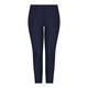 BEIGE PULL ON ANKLE GRAZER TROUSER NAVY