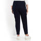 BEIGE PULL ON ANKLE GRAZER TROUSER NAVY