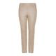 BEIGE CRACKLE EFFECT PULL ON TROUSERS IN TRUFFLE