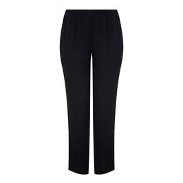 BEIGE BLACK PULL ON TROUSERS - Plus Size Collection