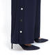 BEIGE NAVY TROUSER WITH SIDE BUTTON DETAIL