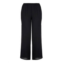 BEIGE BLACK PALAZZO TROUSER - Plus Size Collection