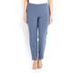 BEIGE Denim blue stretch tROUSERS