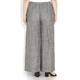 BEIGE spot linen jacquard palazzo TROUSERS