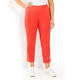 BEIGE LABEL PULL ON CROP TROUSER ZIP HEM POPPY RED