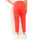 BEIGE LABEL PULL ON CROP TROUSER ZIP HEM POPPY RED