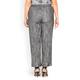 BEIGE LABEL ANTHRACITE CRUSHED LINEN CROPPED TROUSERS 