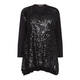 BEIGE LABEL SEQUIN EMBELLISHED TUNIC BLACK