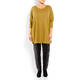 BEIGE LABEL LONG SCOOP NECK TUNIC OLIVE