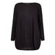 BEIGE LABEL LONG SCOOP NECK TUNIC BLACK