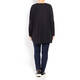 BEIGE LABEL LONG SCOOP NECK TUNIC BLACK
