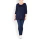 BEIGE LABEL NAVY ROUND NECK TUNIC