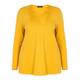 BEIGE LABEL STRETCH JERSEY V-NECK TUNIC YELLOW