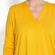 BEIGE LABEL STRETCH JERSEY V-NECK TUNIC YELLOW