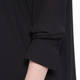 BEIGE BLACK TUNIC NOTCH COLLAR
