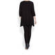 JEWEL EMBELLISHED STRETCH JERSEY TUNIC BLACK