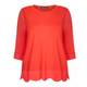 BEIGE TUNIC POPPY RED