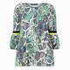 BEIGE SNAKESKIN PRINT TUNIC GREEN