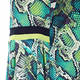 BEIGE SNAKESKIN PRINT TUNIC GREEN
