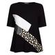 BEIGE PRINTED TUNIC BLACK