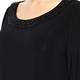 BLACK TUNIC WITH EMBELLISHED NECKLINE BY BEIGE