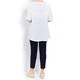BEIGE SCOOP NECK LINEN GAUZE TUNIC