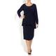 BEIGE label navy cocktail Tunic and skirt set