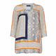 BEIGE SNAKE SCARF PRINT TUNIC