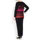 BEIGE LABEL BLACK IKAT PRINT TUNIC