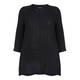 BEIGE LINEN TUNIC BLACK