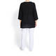 BEIGE LINEN TUNIC BLACK