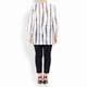 BEIGE WHITE AND BLACK STRIPE TUNIC