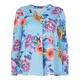 BEIGE LABEL BLUE FLORAL PRINT TUNIC