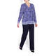 BEIGE LABEL NAVY PRINT TUNIC