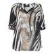BEIGE LABEL ZEBRA PRINT GEORGETTE TUNIC