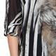 BEIGE LABEL ZEBRA PRINT GEORGETTE TUNIC