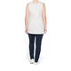 BEIGE LABEL LONG VEST SCOOP NECK SAND