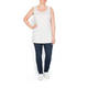 BEIGE LABEL LONG VEST SCOOP NECK SAND