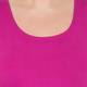 BEIGE LONG VEST SCOOP NECK FUCHSIA