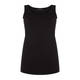 BEIGE LABEL LONG VEST SCOOP NECK BLACK